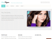 Tablet Screenshot of erinmyers.net
